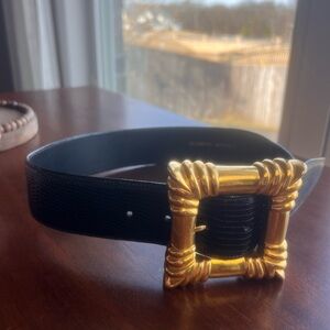 Vintage 1991 Kleinberg Sherrill Belt with Brass Buckle